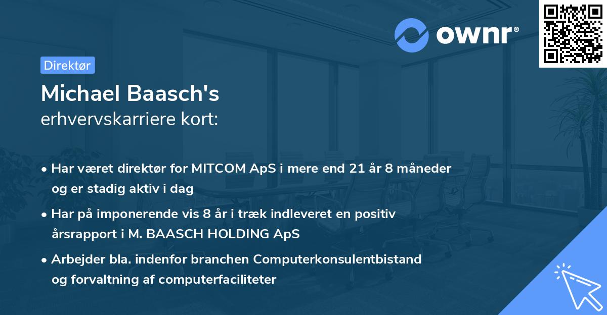 Michael Baasch's erhvervskarriere kort
