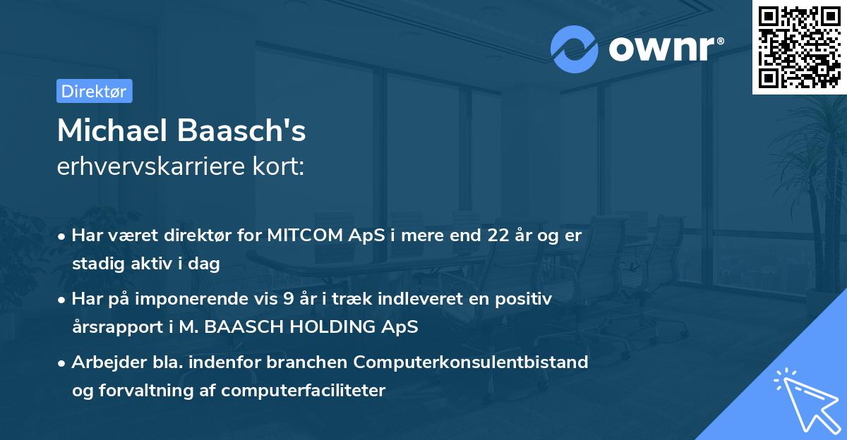 Michael Baasch's erhvervskarriere kort