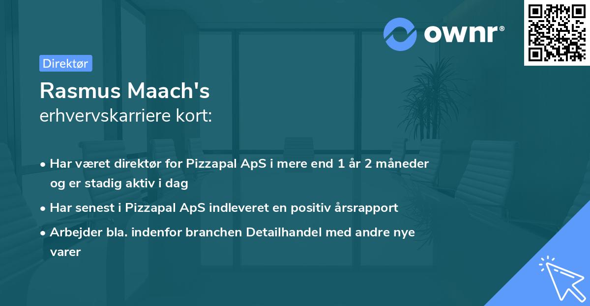 Rasmus Maach's erhvervskarriere kort
