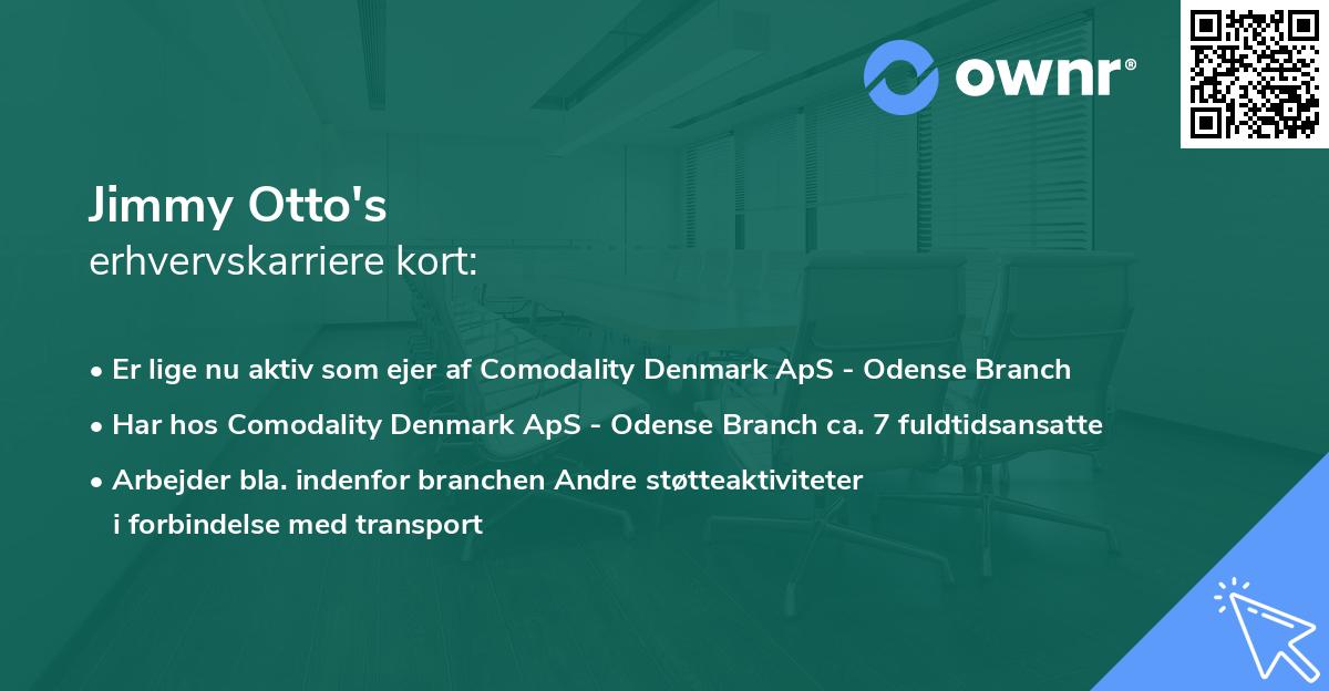Jimmy Otto's erhvervskarriere kort