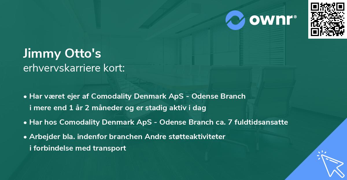 Jimmy Otto's erhvervskarriere kort