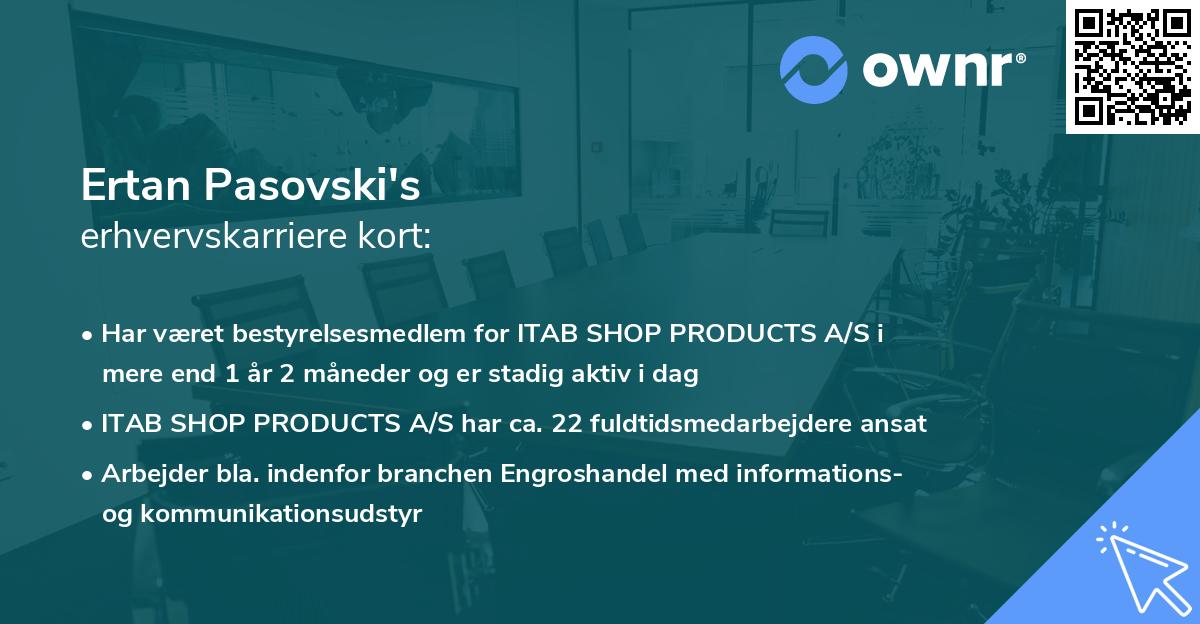 Ertan Pasovski's erhvervskarriere kort