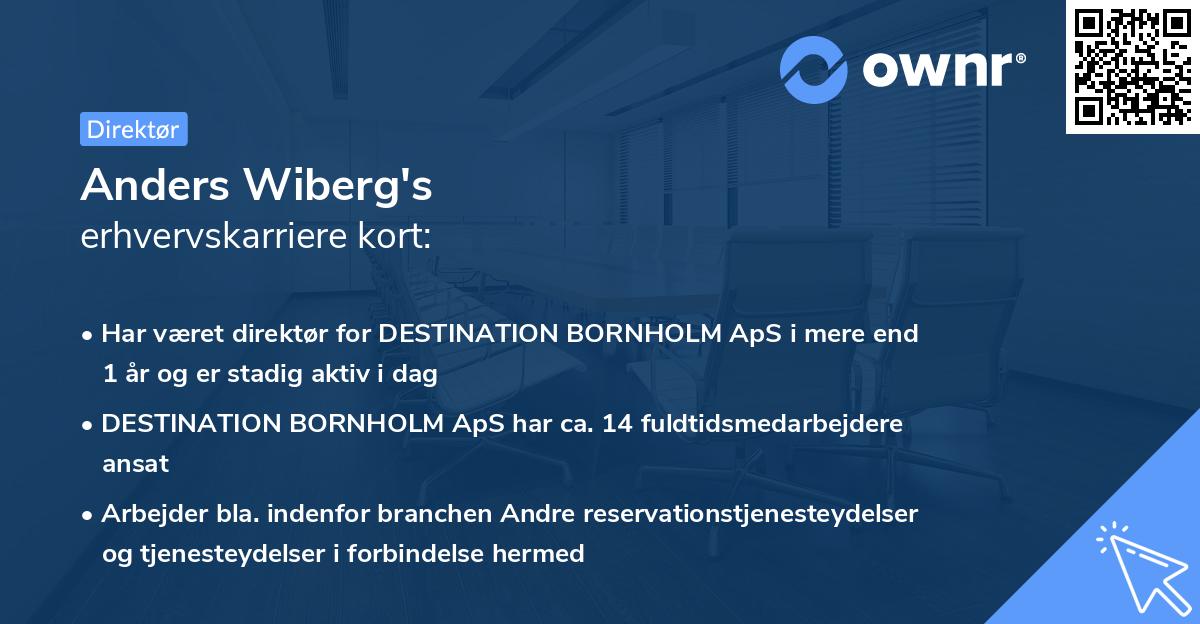 Anders Wiberg's erhvervskarriere kort