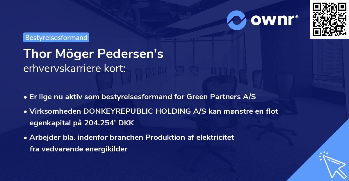 Thor Möger Pedersen's erhvervskarriere kort