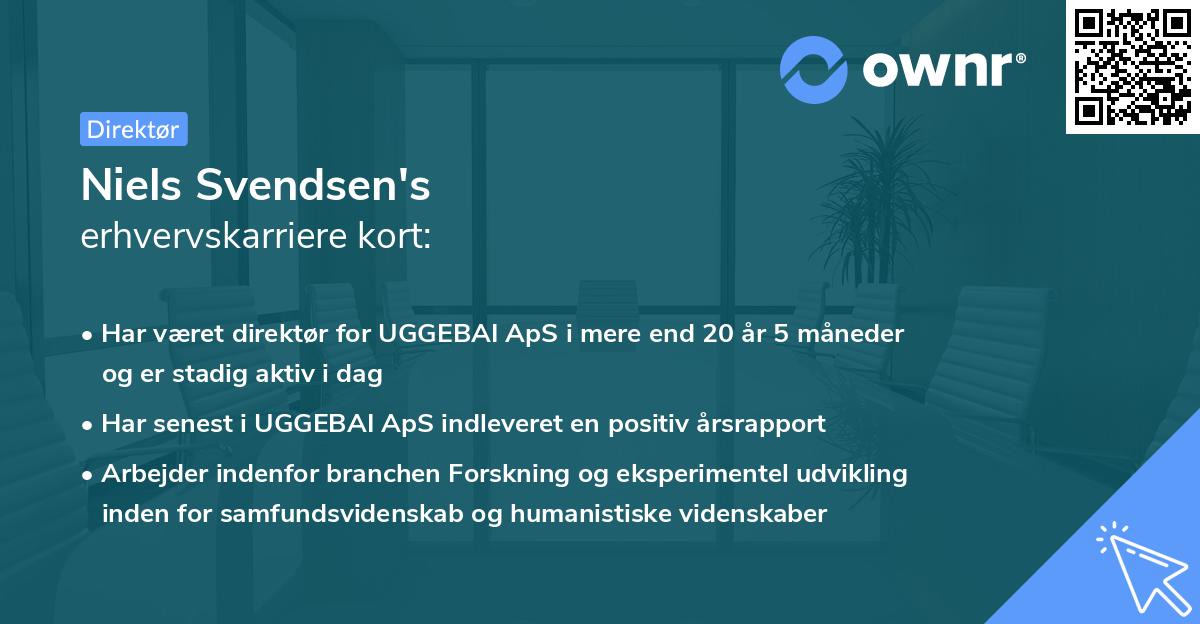 Niels Svendsen's erhvervskarriere kort