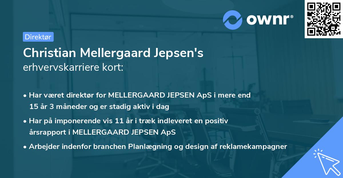 Christian Mellergaard Jepsen's erhvervskarriere kort