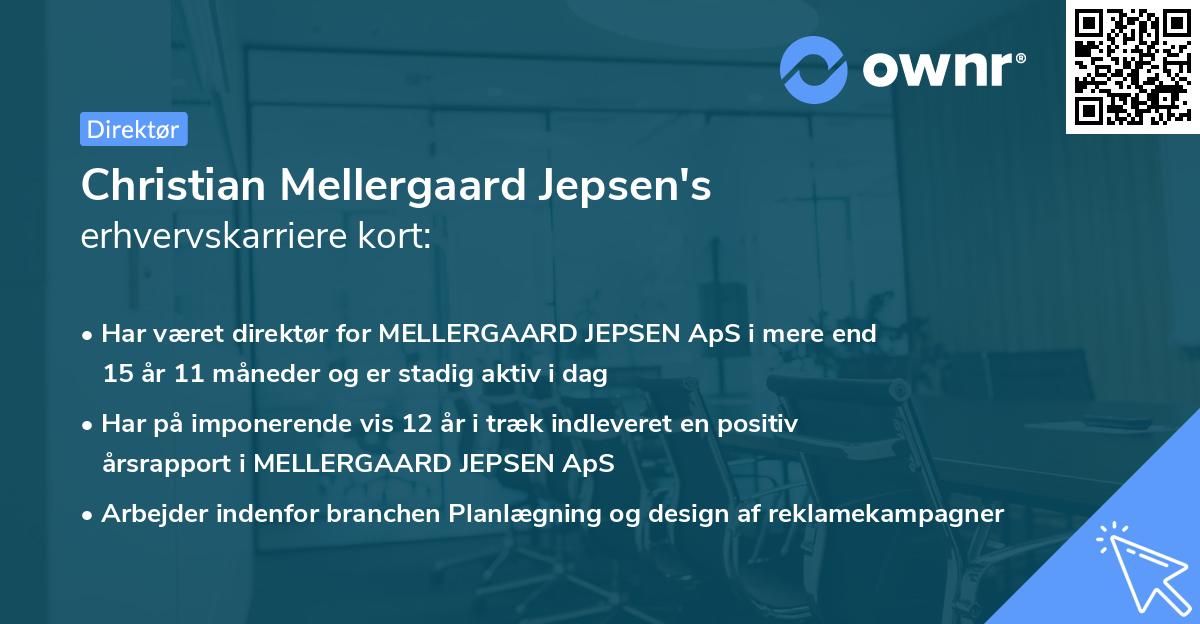 Christian Mellergaard Jepsen's erhvervskarriere kort