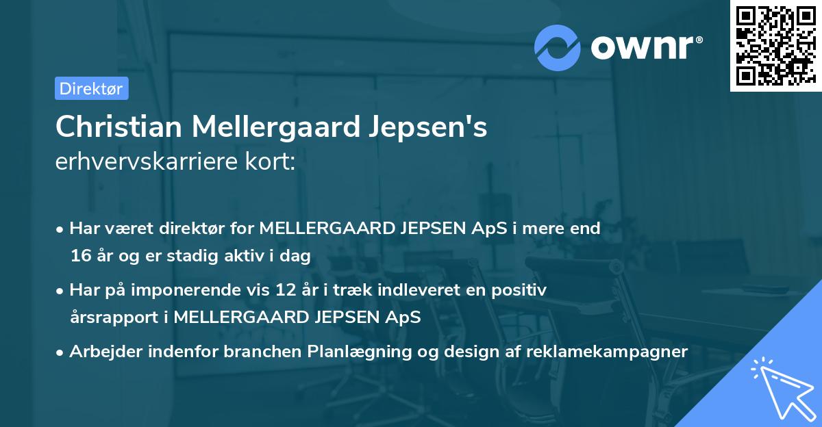 Christian Mellergaard Jepsen's erhvervskarriere kort