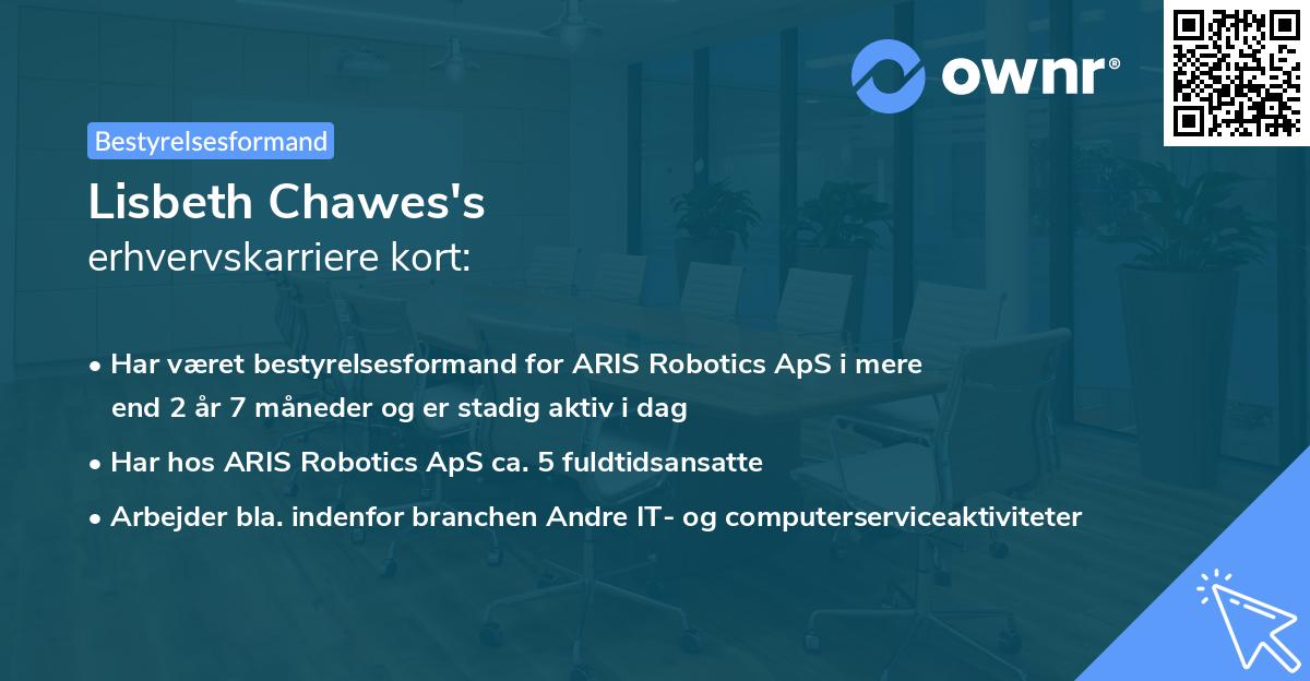 Lisbeth Chawes's erhvervskarriere kort