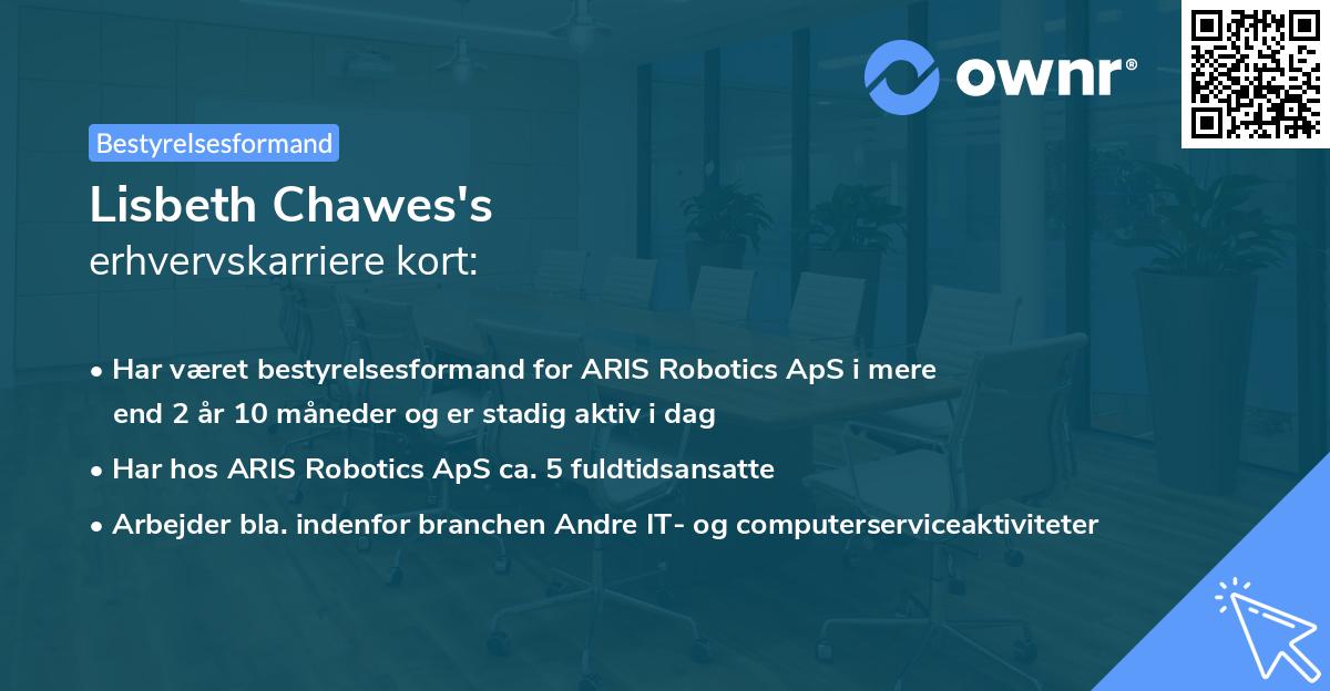 Lisbeth Chawes's erhvervskarriere kort