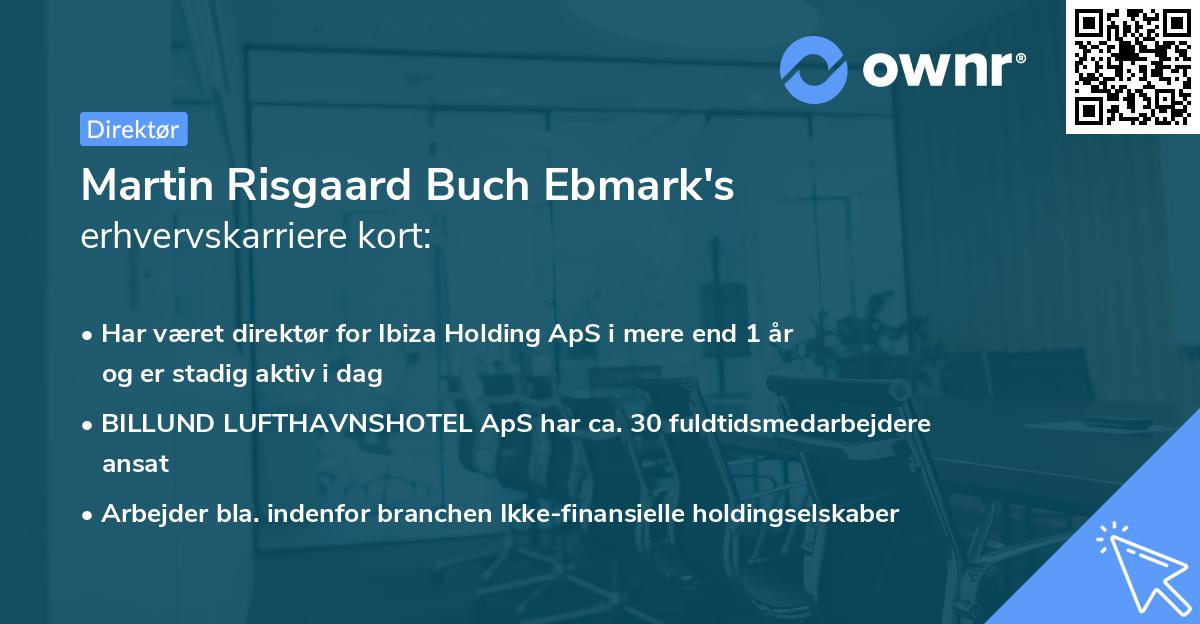 Martin Risgaard Buch Ebmark's erhvervskarriere kort