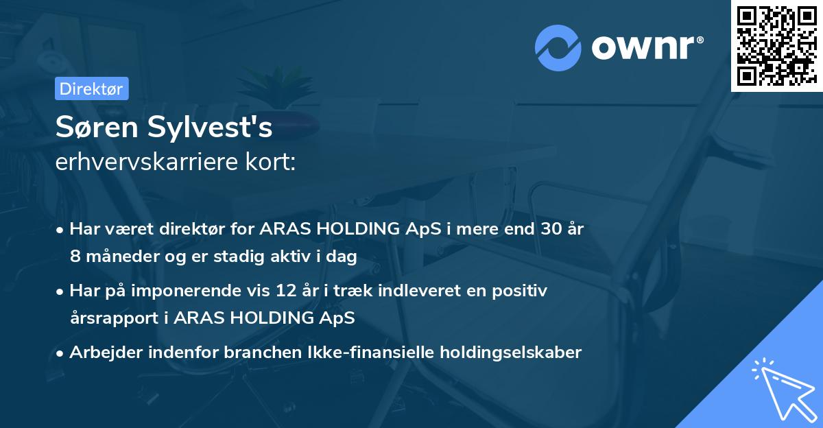 Søren Sylvest's erhvervskarriere kort