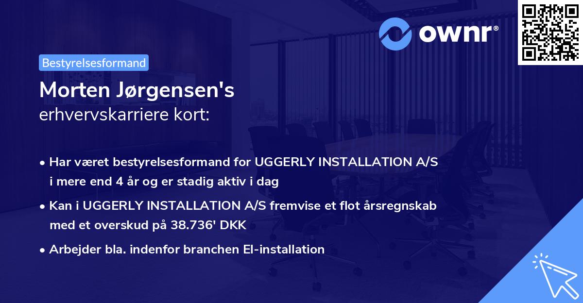 Morten Jørgensen's erhvervskarriere kort