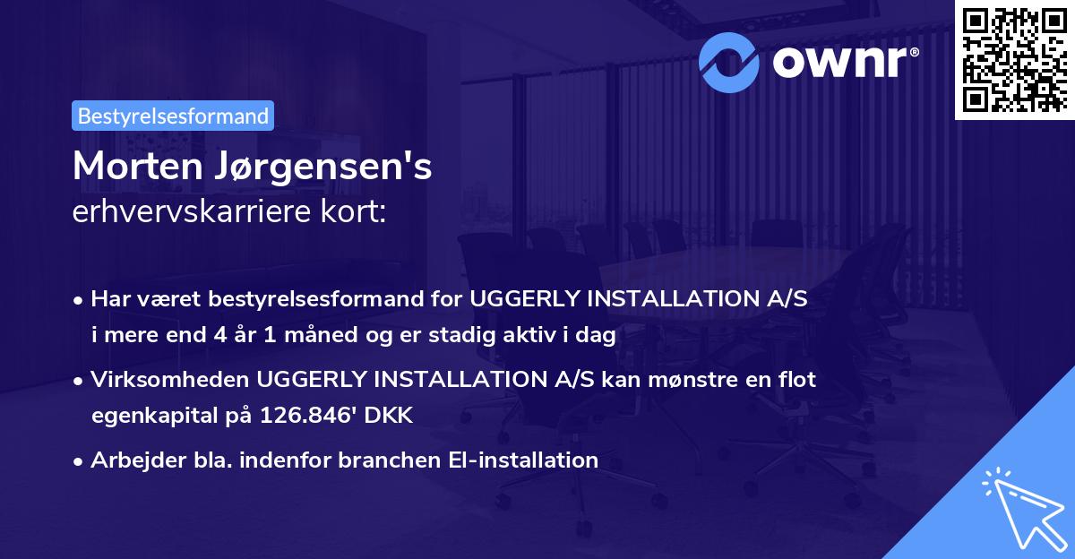 Morten Jørgensen's erhvervskarriere kort