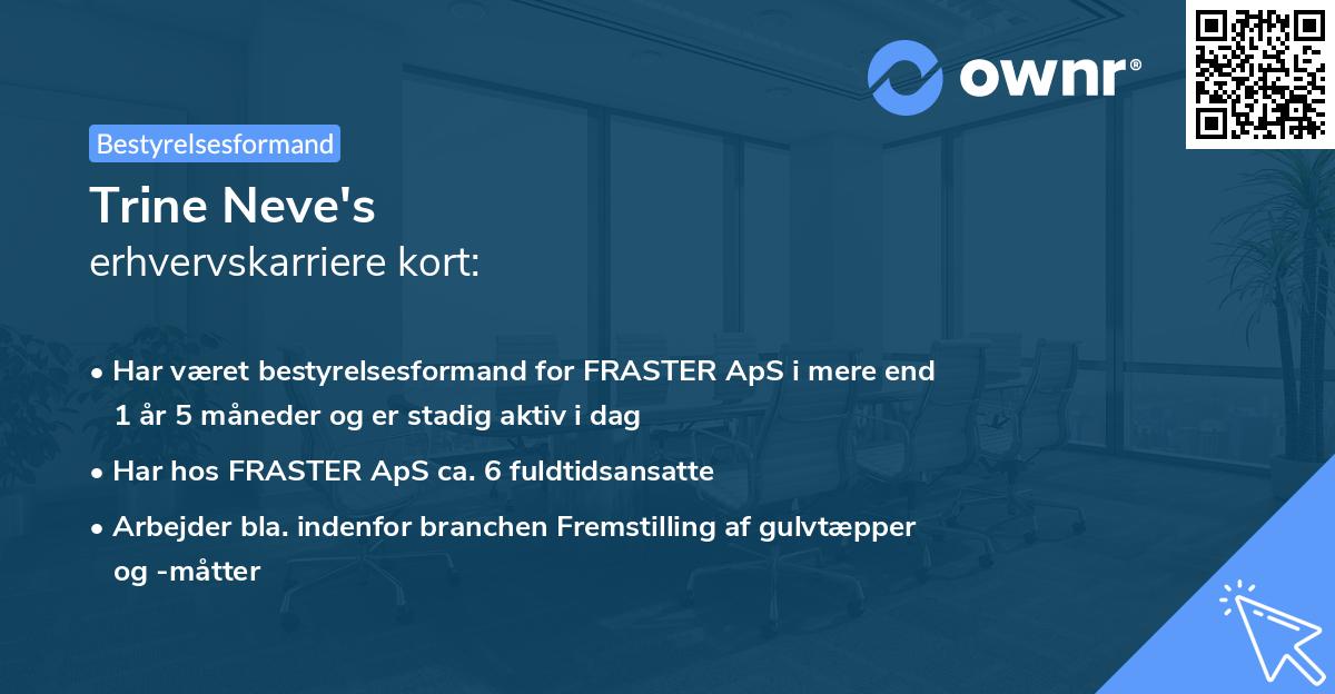 Trine Neve's erhvervskarriere kort