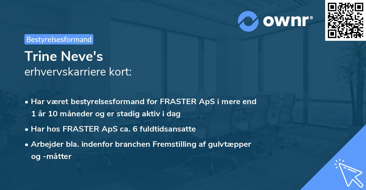 Trine Neve's erhvervskarriere kort