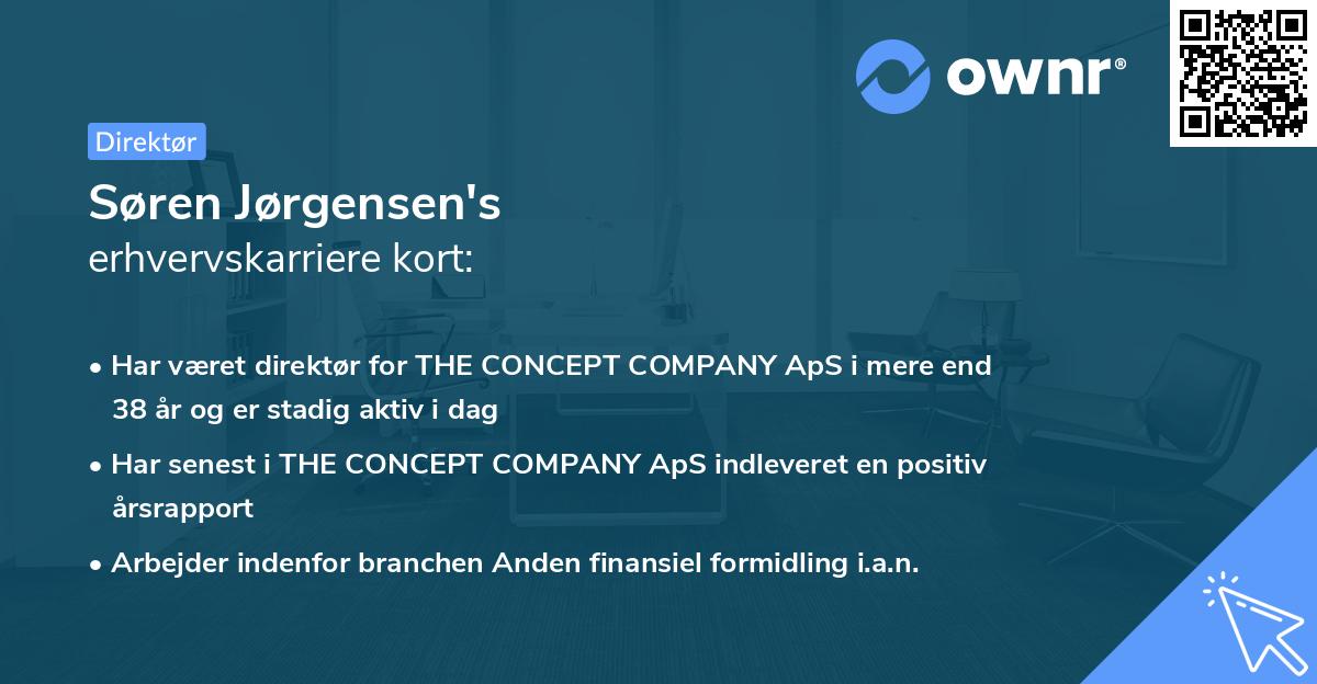 Søren Jørgensen's erhvervskarriere kort