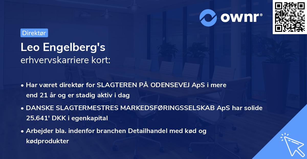 Leo Engelberg's erhvervskarriere kort