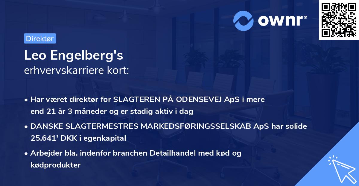 Leo Engelberg's erhvervskarriere kort