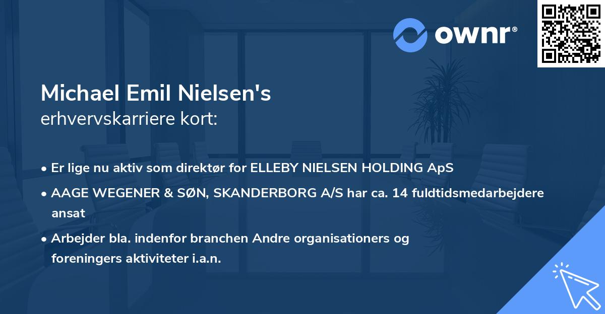 Michael Emil Nielsen's erhvervskarriere kort