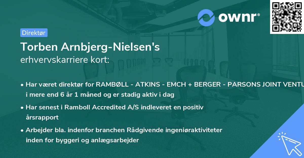 Torben Arnbjerg-Nielsen's erhvervskarriere kort