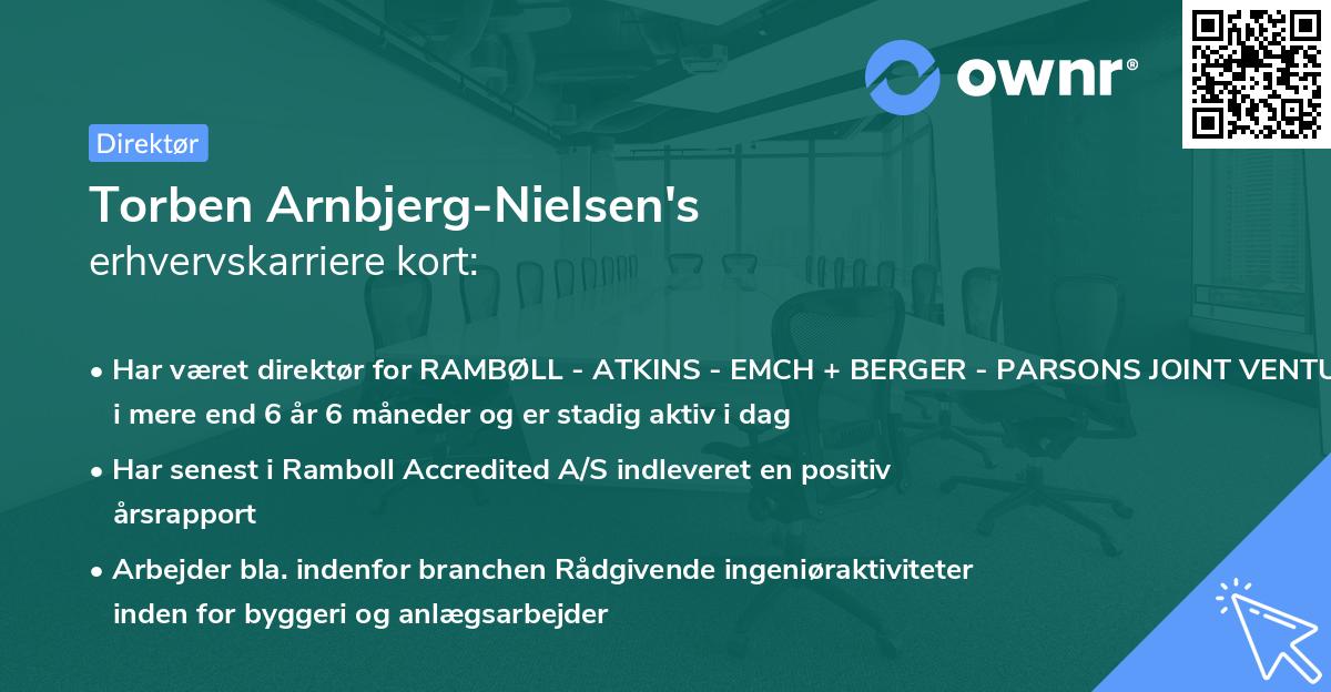 Torben Arnbjerg-Nielsen's erhvervskarriere kort