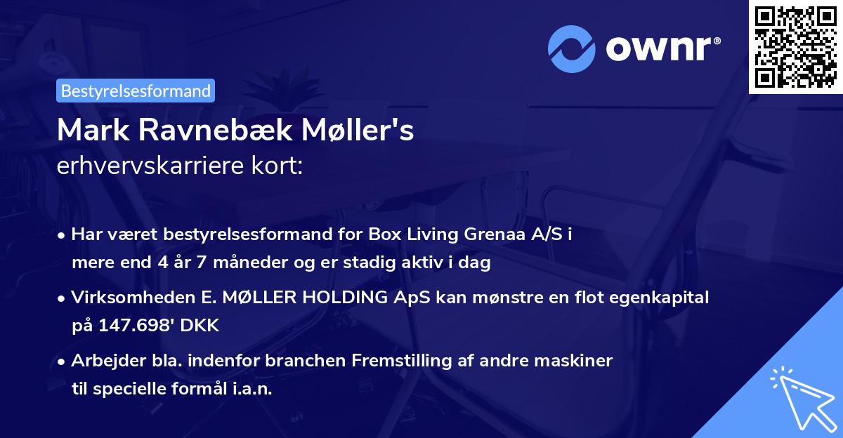 Mark Ravnebæk Møller's erhvervskarriere kort