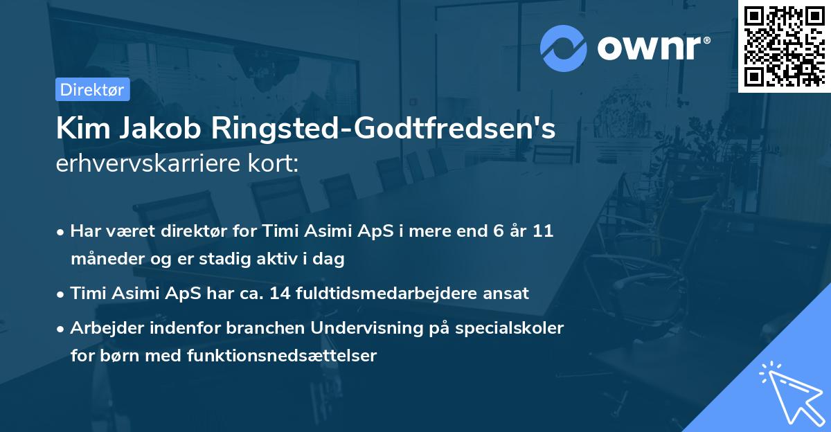 Kim Jakob Ringsted-Godtfredsen's erhvervskarriere kort