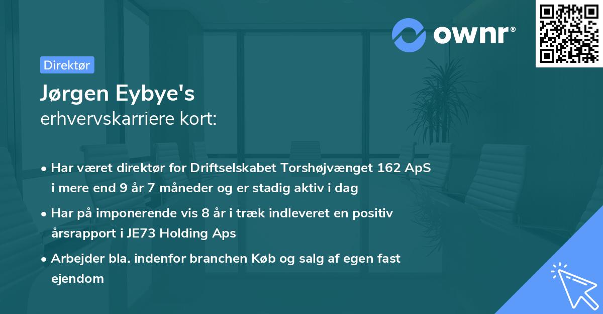 Jørgen Eybye's erhvervskarriere kort