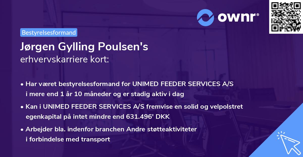 Jørgen Gylling Poulsen's erhvervskarriere kort