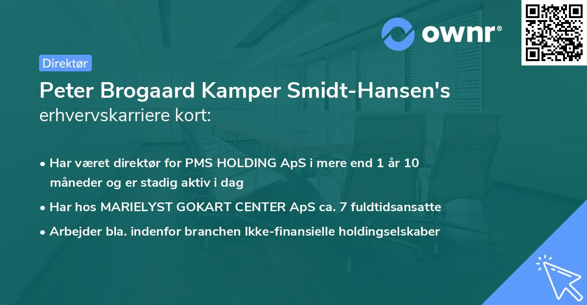 Peter Brogaard Kamper Smidt-Hansen's erhvervskarriere kort