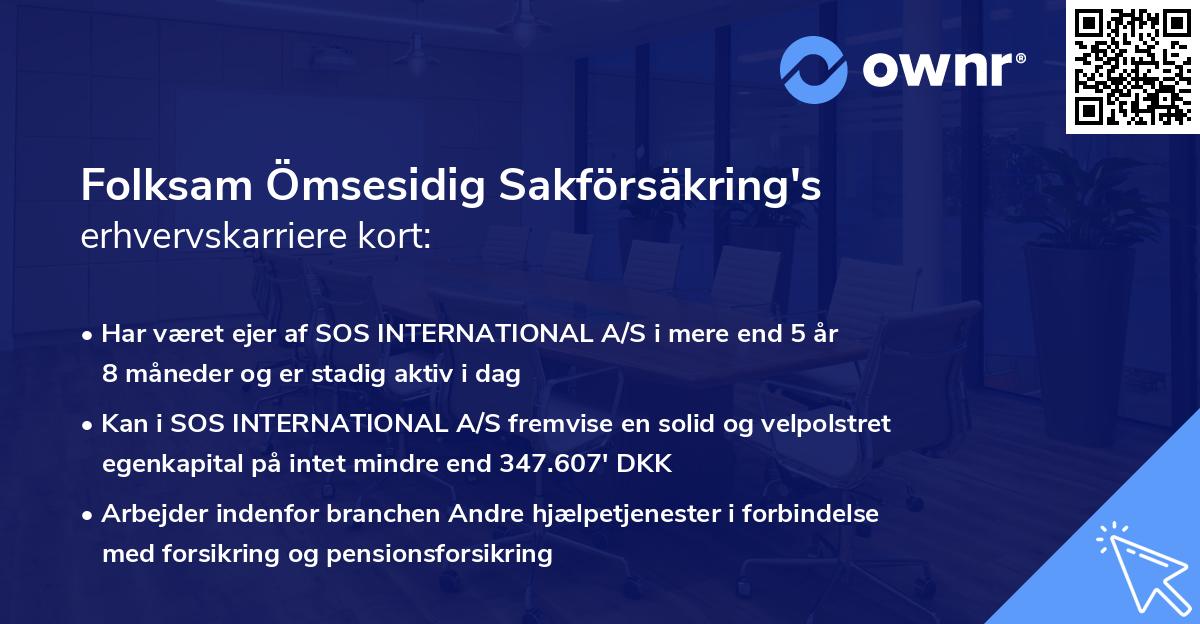 Folksam Ömsesidig Sakförsäkring's erhvervskarriere kort