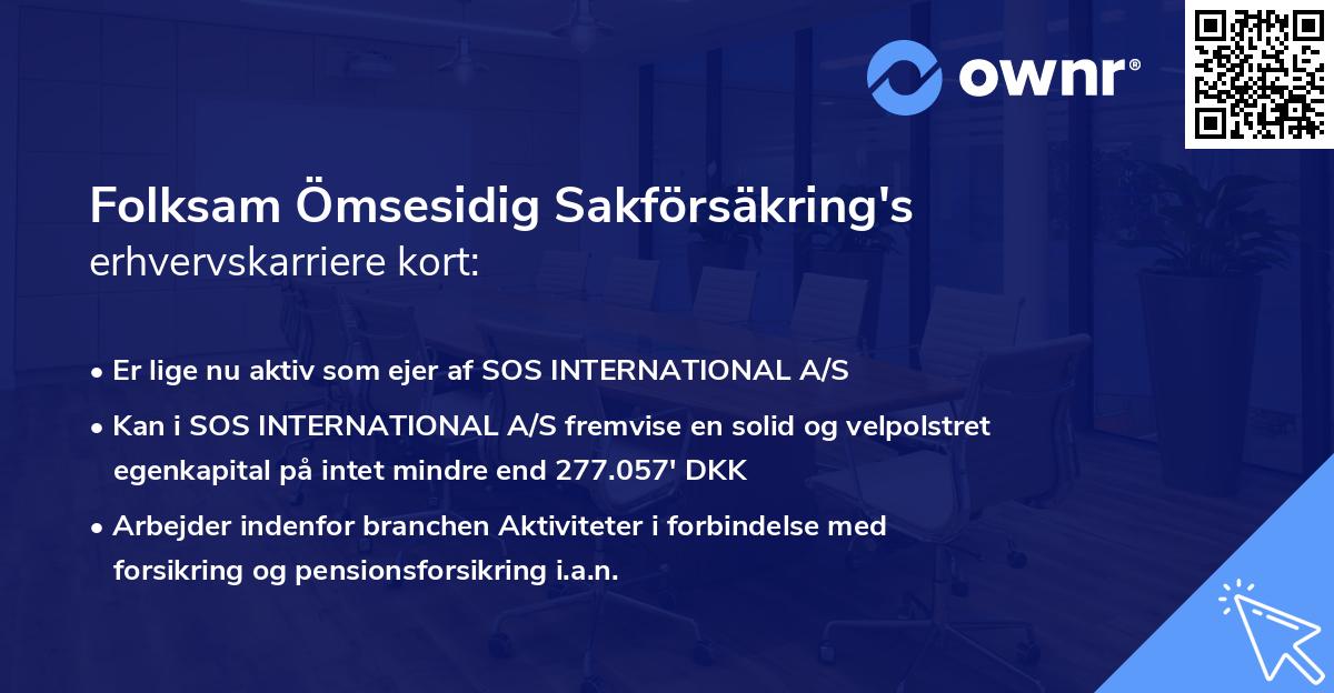 Folksam Ömsesidig Sakförsäkring's erhvervskarriere kort