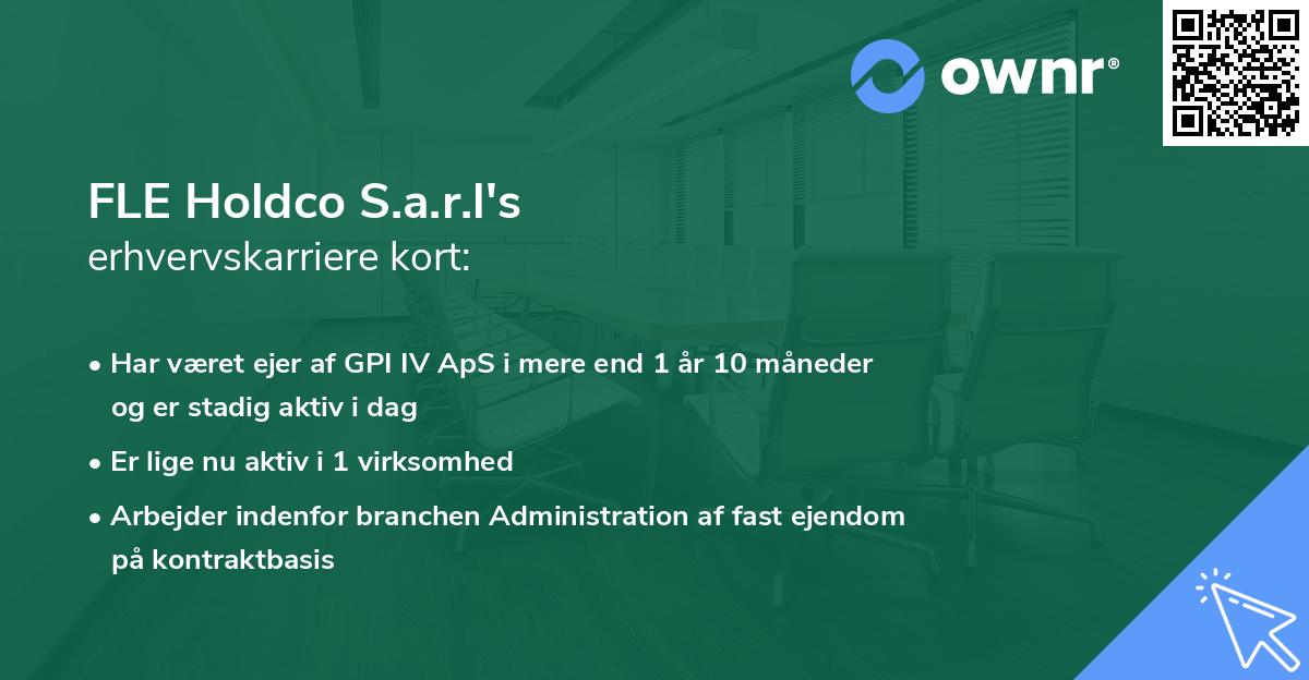 FLE Holdco S.a.r.l's erhvervskarriere kort