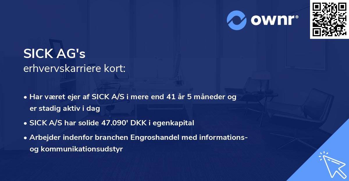 SICK AG's erhvervskarriere kort