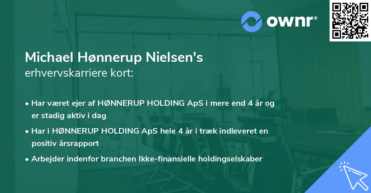Michael Hønnerup Nielsen's erhvervskarriere kort