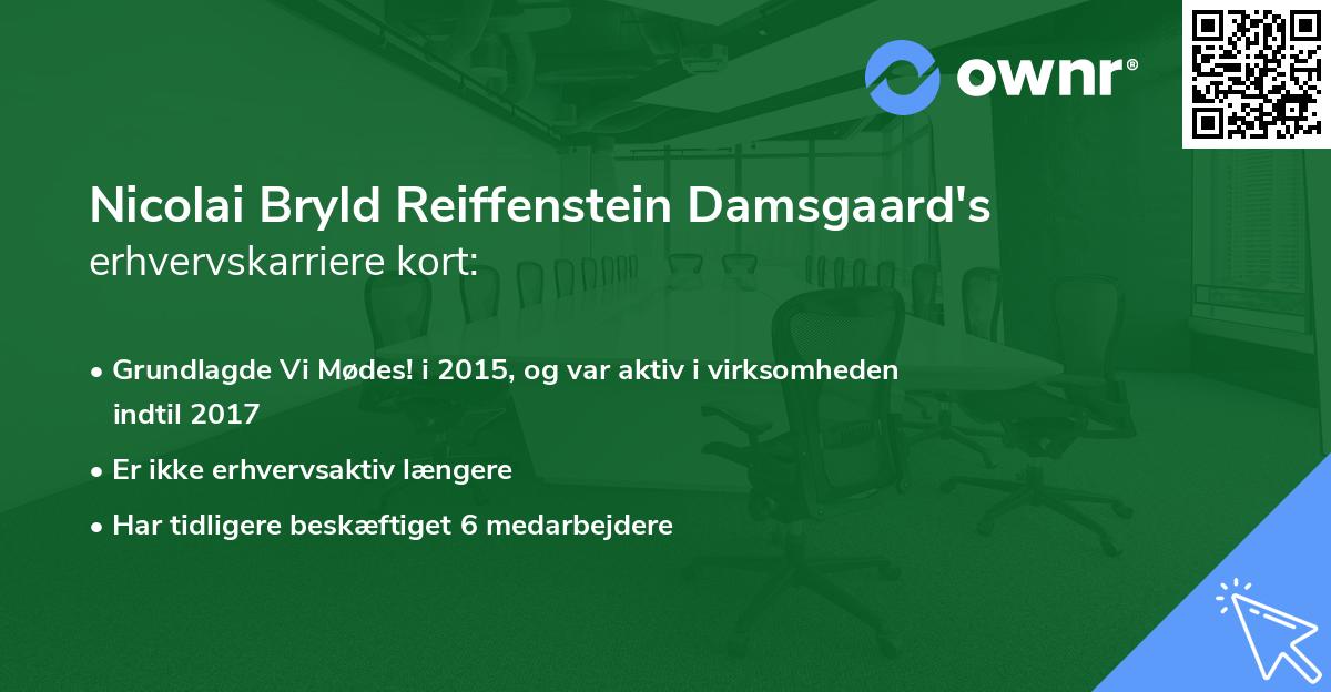 Nicolai Bryld Reiffenstein Damsgaard's erhvervskarriere kort
