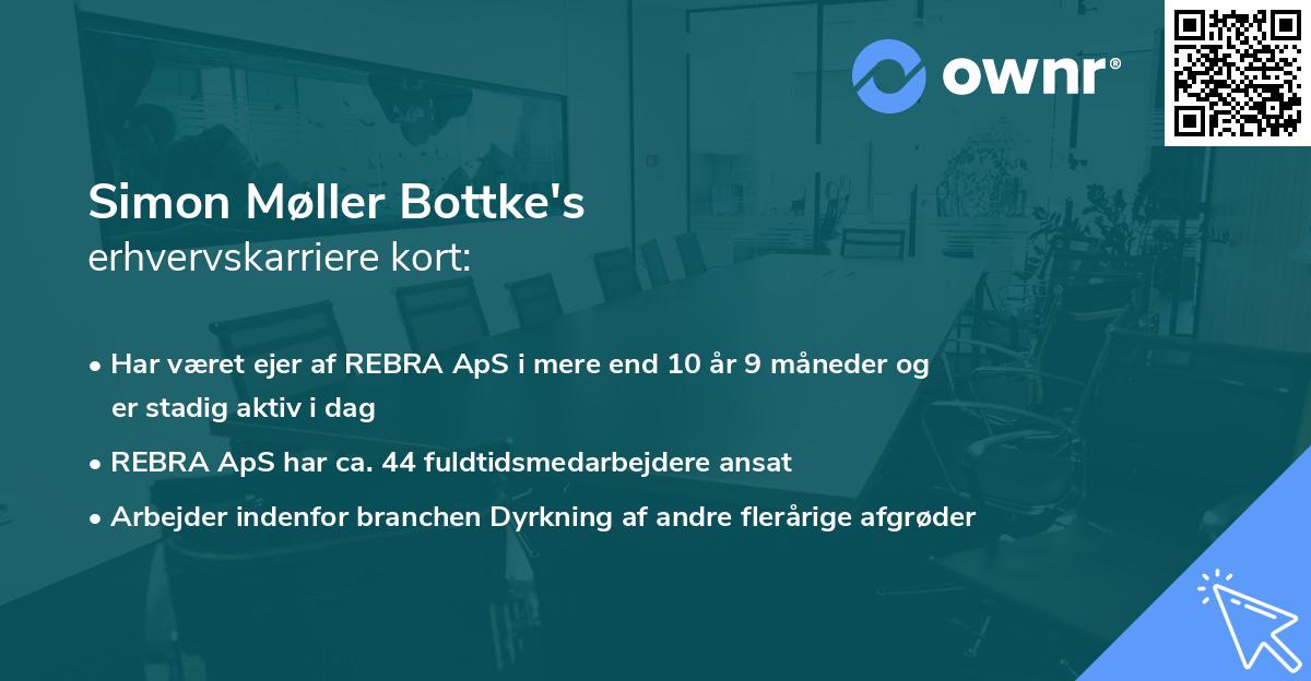 Simon Møller Bottke's erhvervskarriere kort