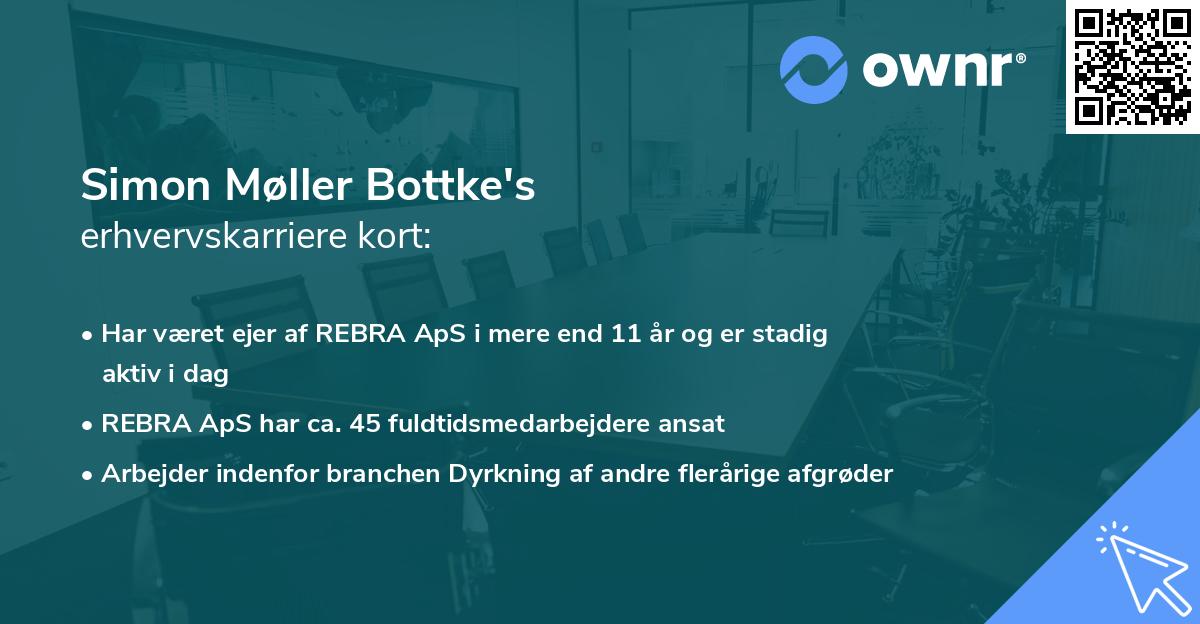 Simon Møller Bottke's erhvervskarriere kort