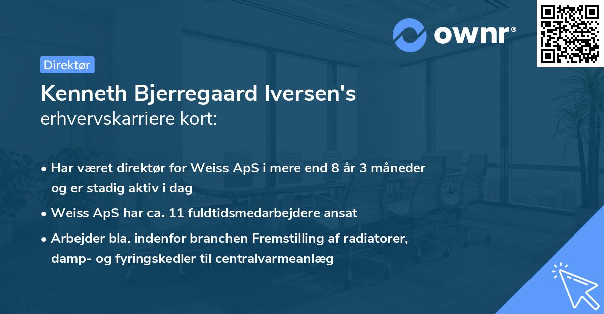 Kenneth Bjerregaard Iversen's erhvervskarriere kort