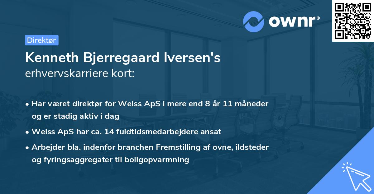Kenneth Bjerregaard Iversen's erhvervskarriere kort