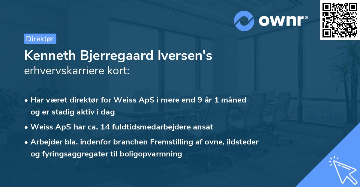 Kenneth Bjerregaard Iversen's erhvervskarriere kort