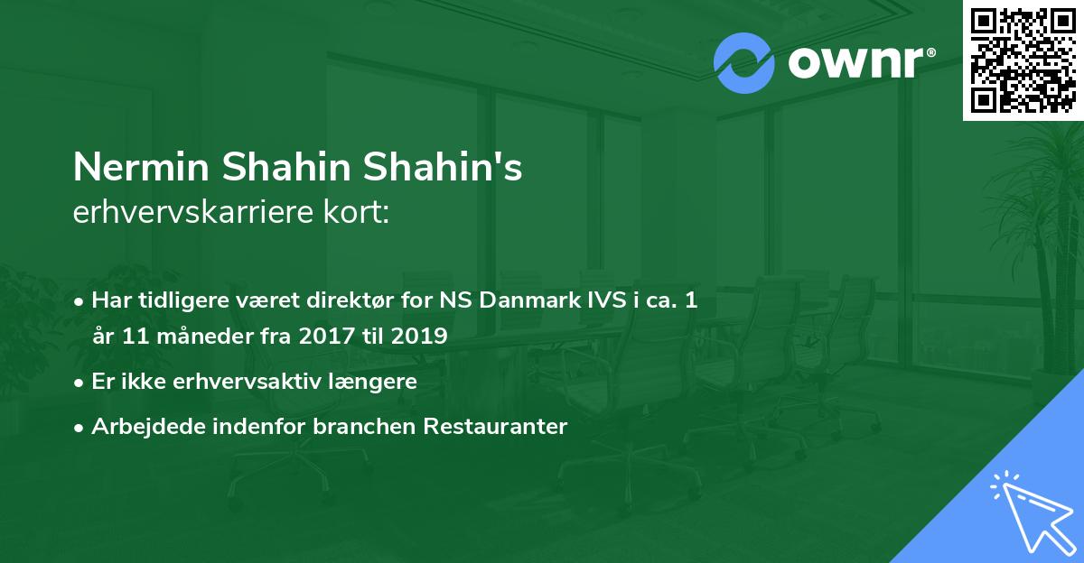 Nermin Shahin Shahin's erhvervskarriere kort