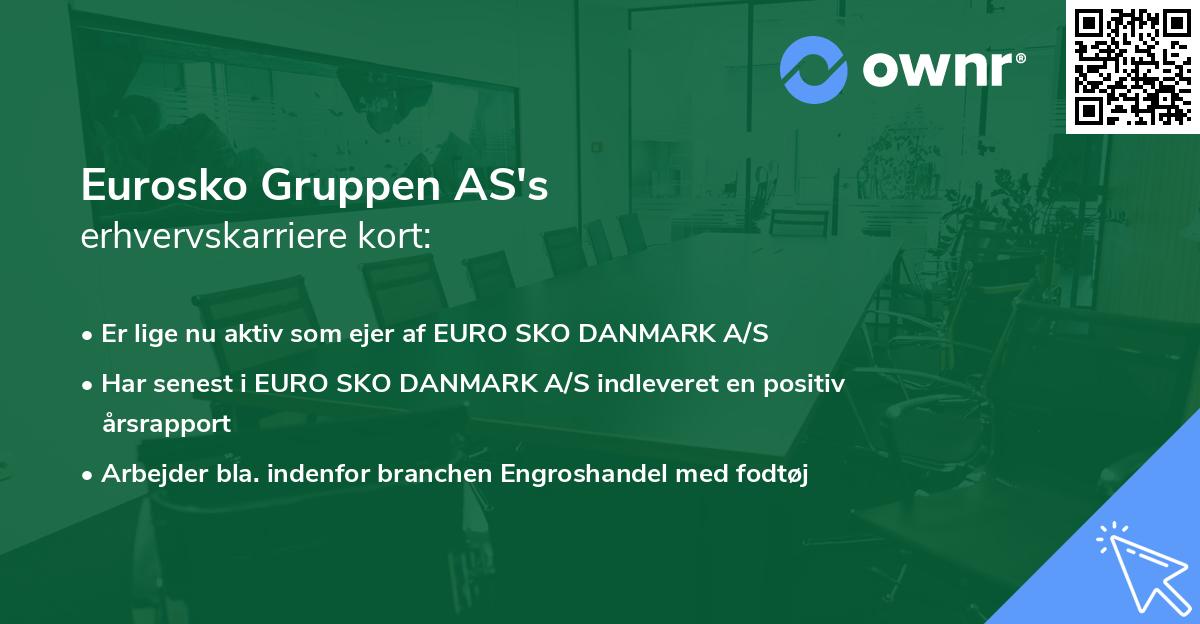 Eurosko Gruppen AS's erhvervskarriere kort
