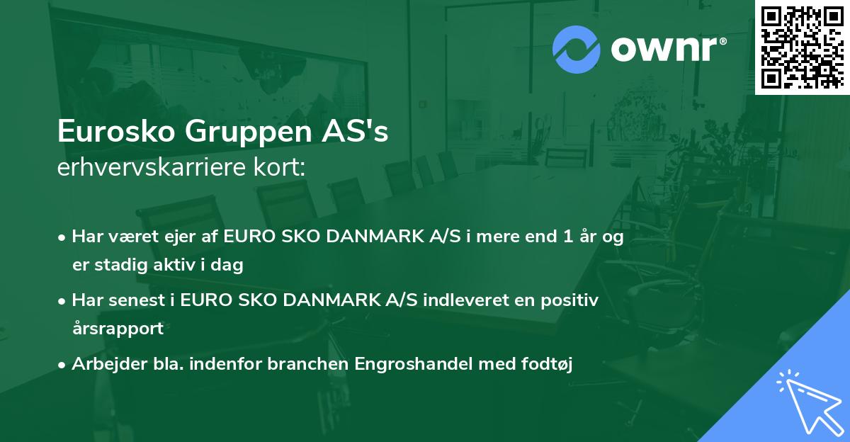 Eurosko Gruppen AS's erhvervskarriere kort