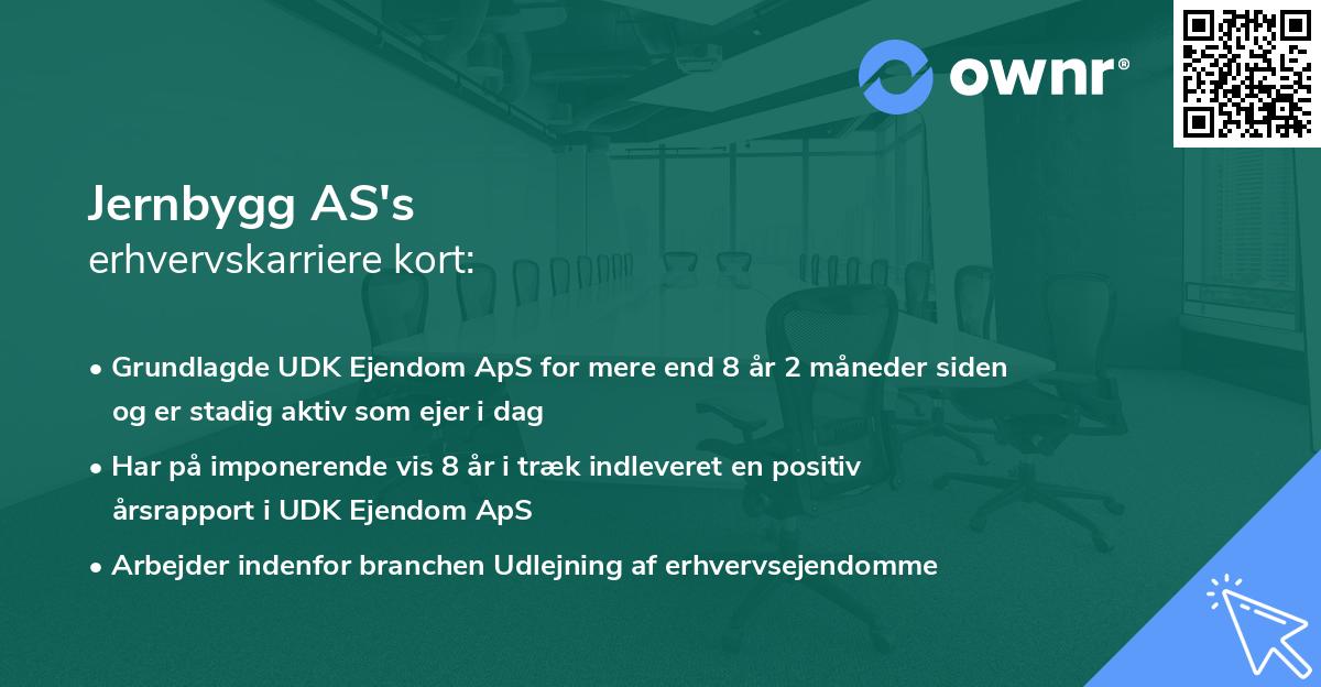 Jernbygg AS's erhvervskarriere kort