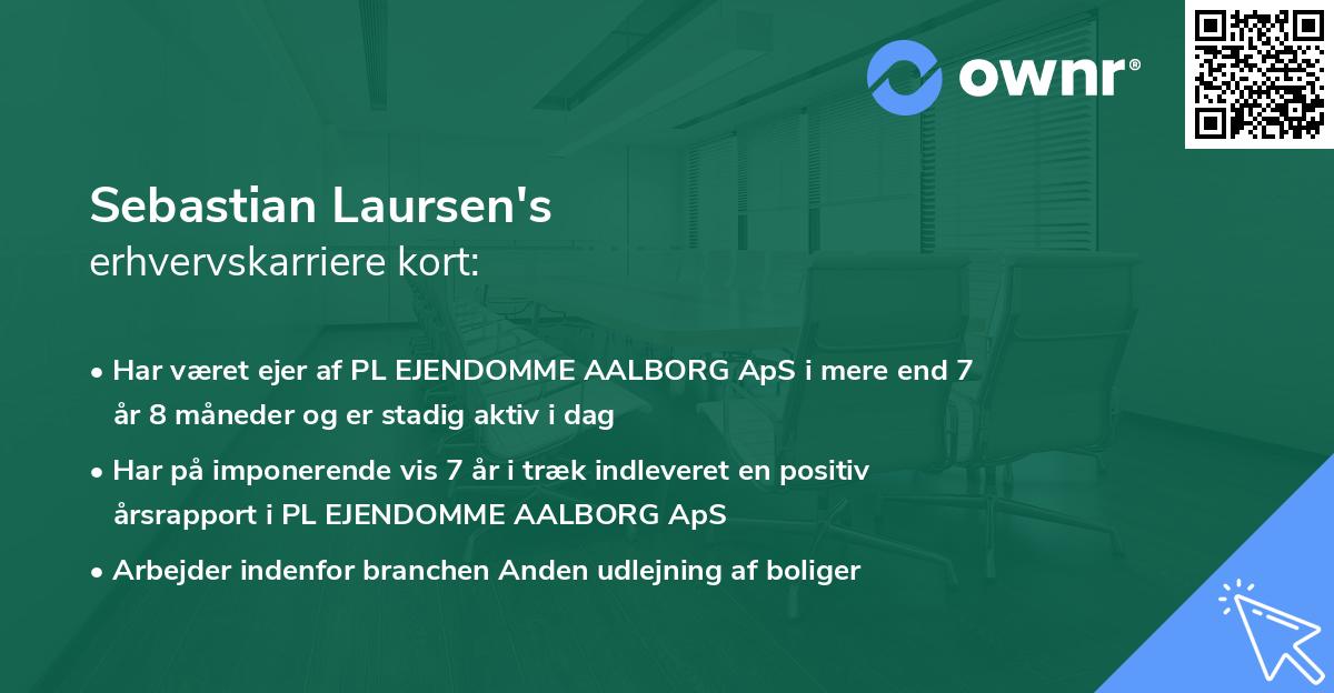 Sebastian Laursen's erhvervskarriere kort