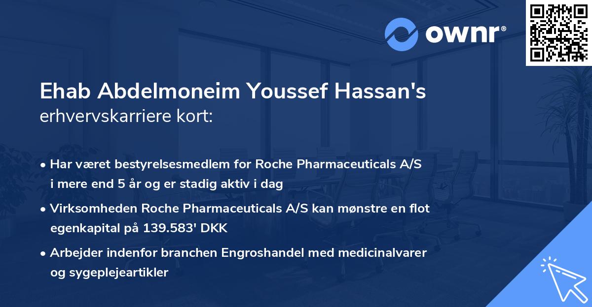 Ehab Abdelmoneim Youssef Hassan's erhvervskarriere kort