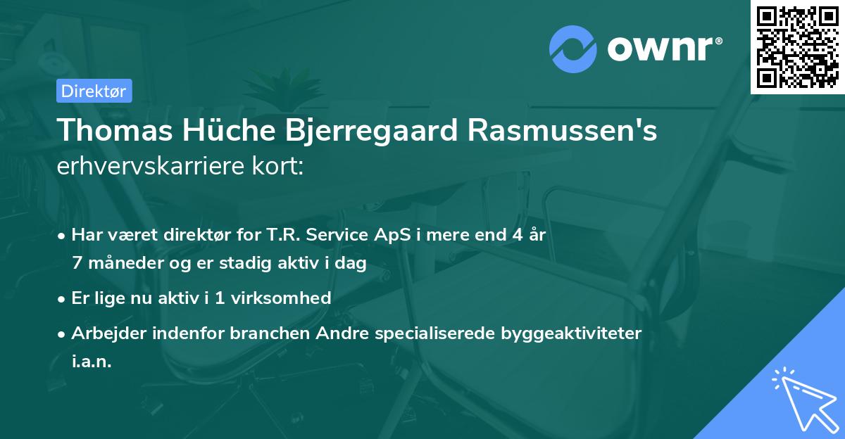 Thomas Hüche Bjerregaard Rasmussen's erhvervskarriere kort