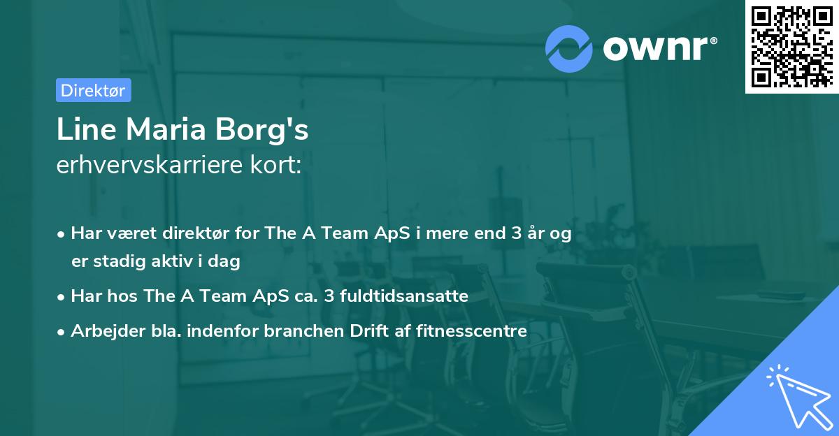Line Maria Borg's erhvervskarriere kort